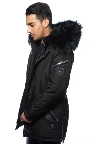 Veste homme Horspist Trader noir col noir