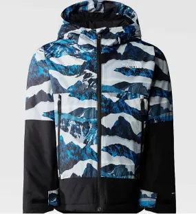 veste ski the north face junior freedom insulated Optic Blue Mountain Traverse Print