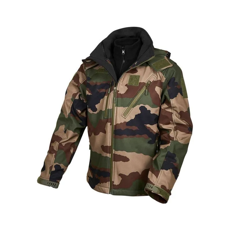 Veste tactique softshell Elite 3-en-1 camo CE - Ares