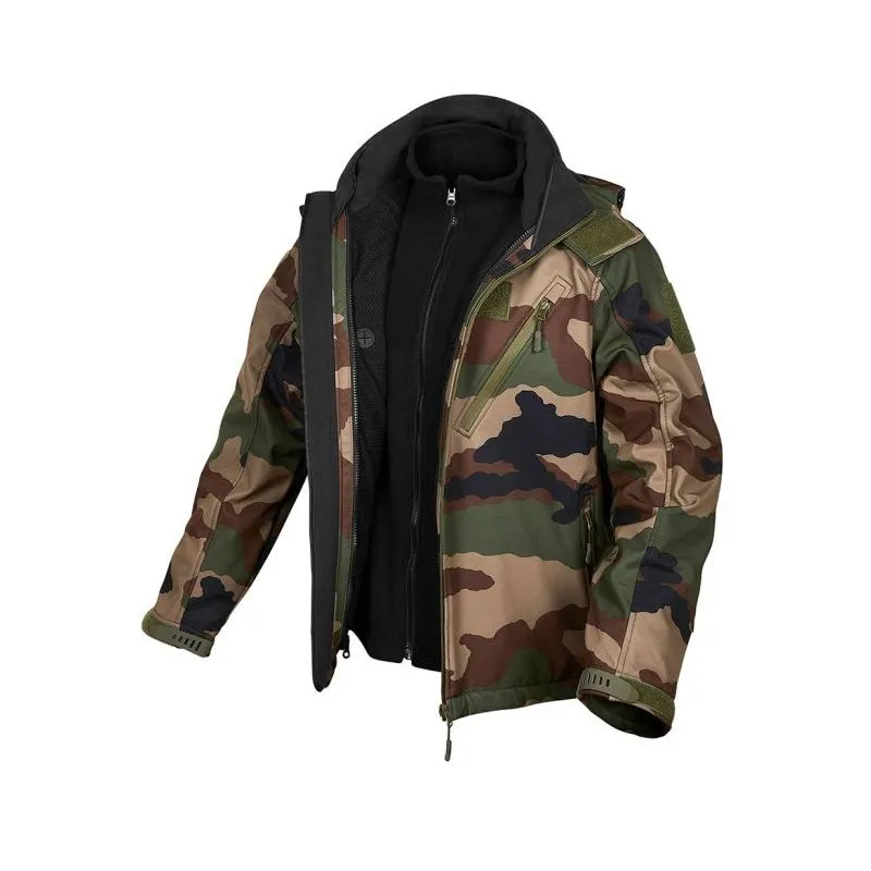 Veste tactique softshell Elite 3-en-1 camo CE - Ares