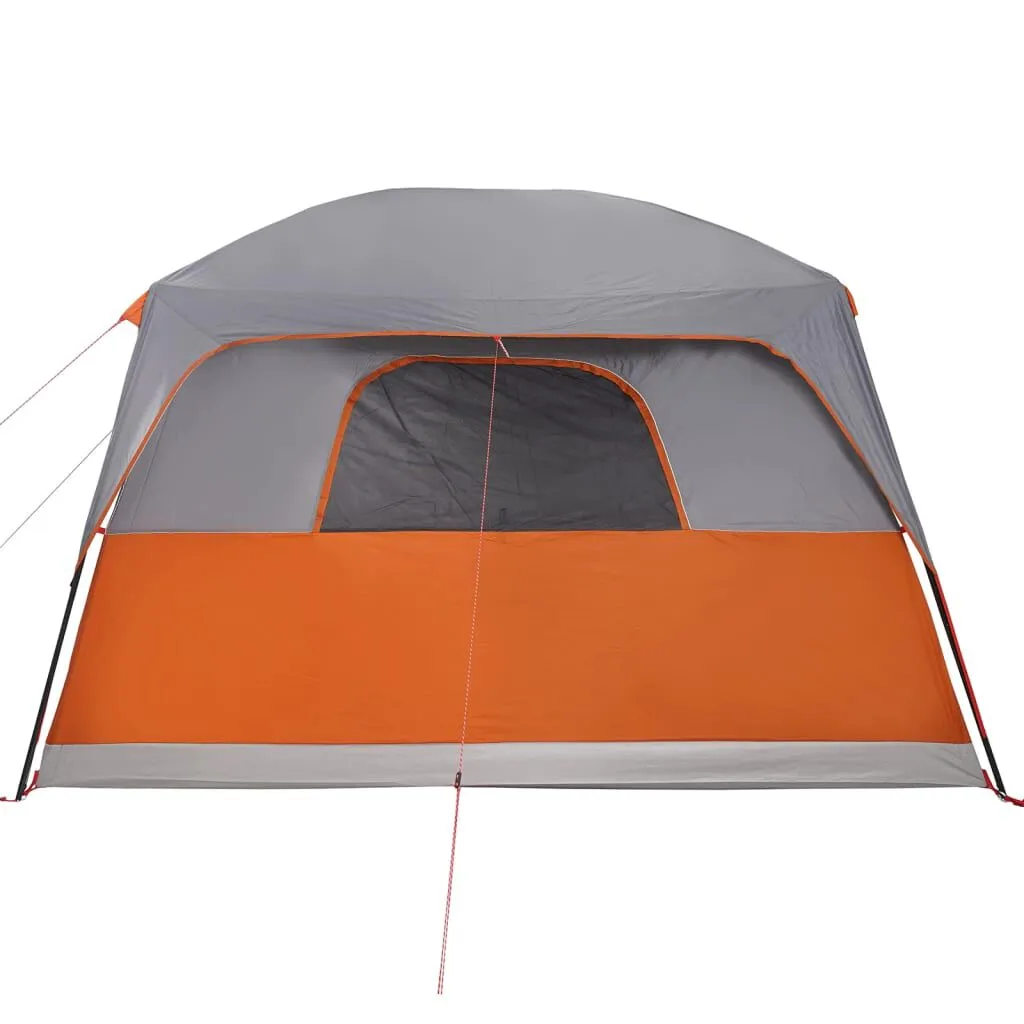 vidaXL Tente de cabine familiale 10 personnes gris orange imperméable | vidaxl-fr