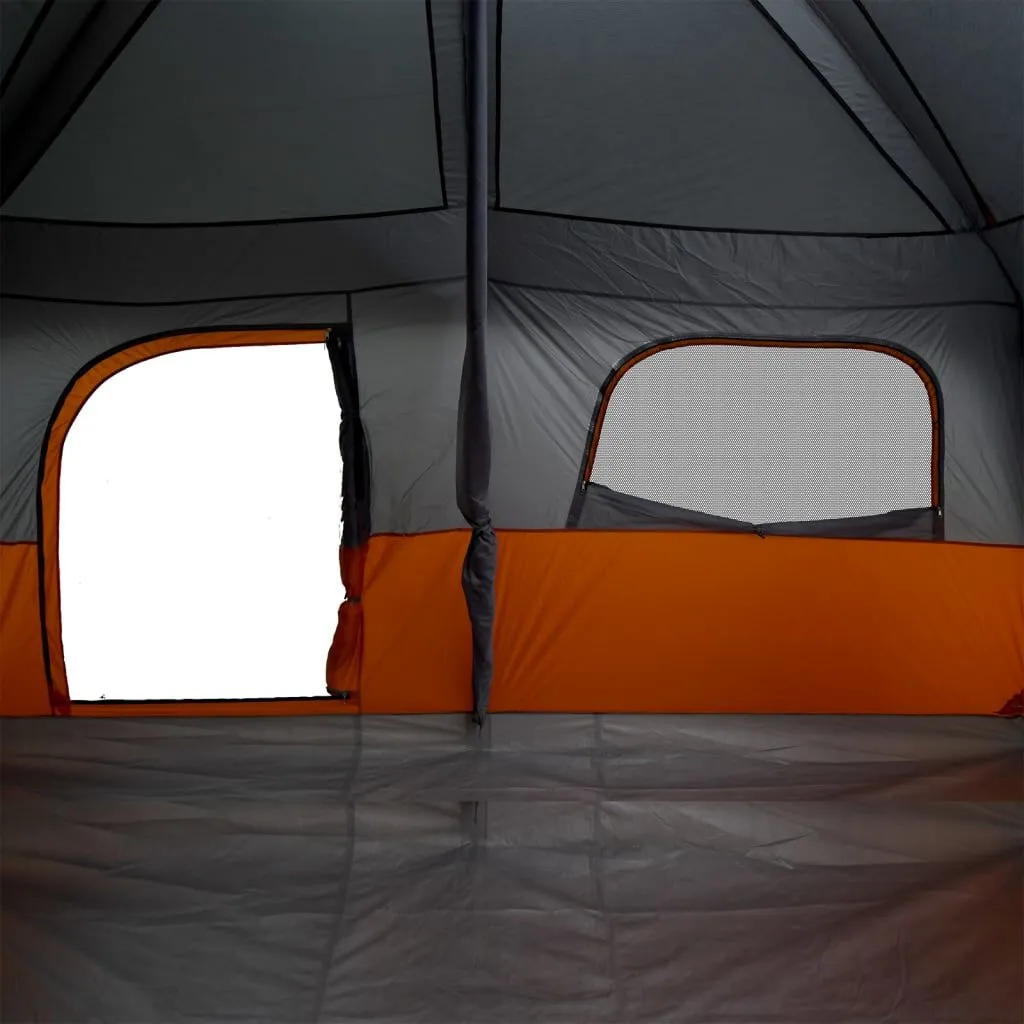 vidaXL Tente de cabine familiale 10 personnes gris orange imperméable | vidaxl-fr