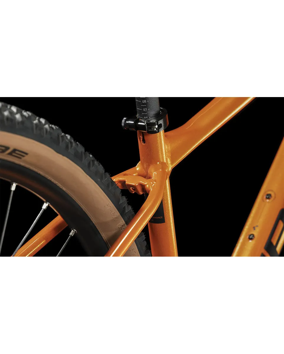 VTT semi rigide Unisexe ATTENTION Orange/Noir